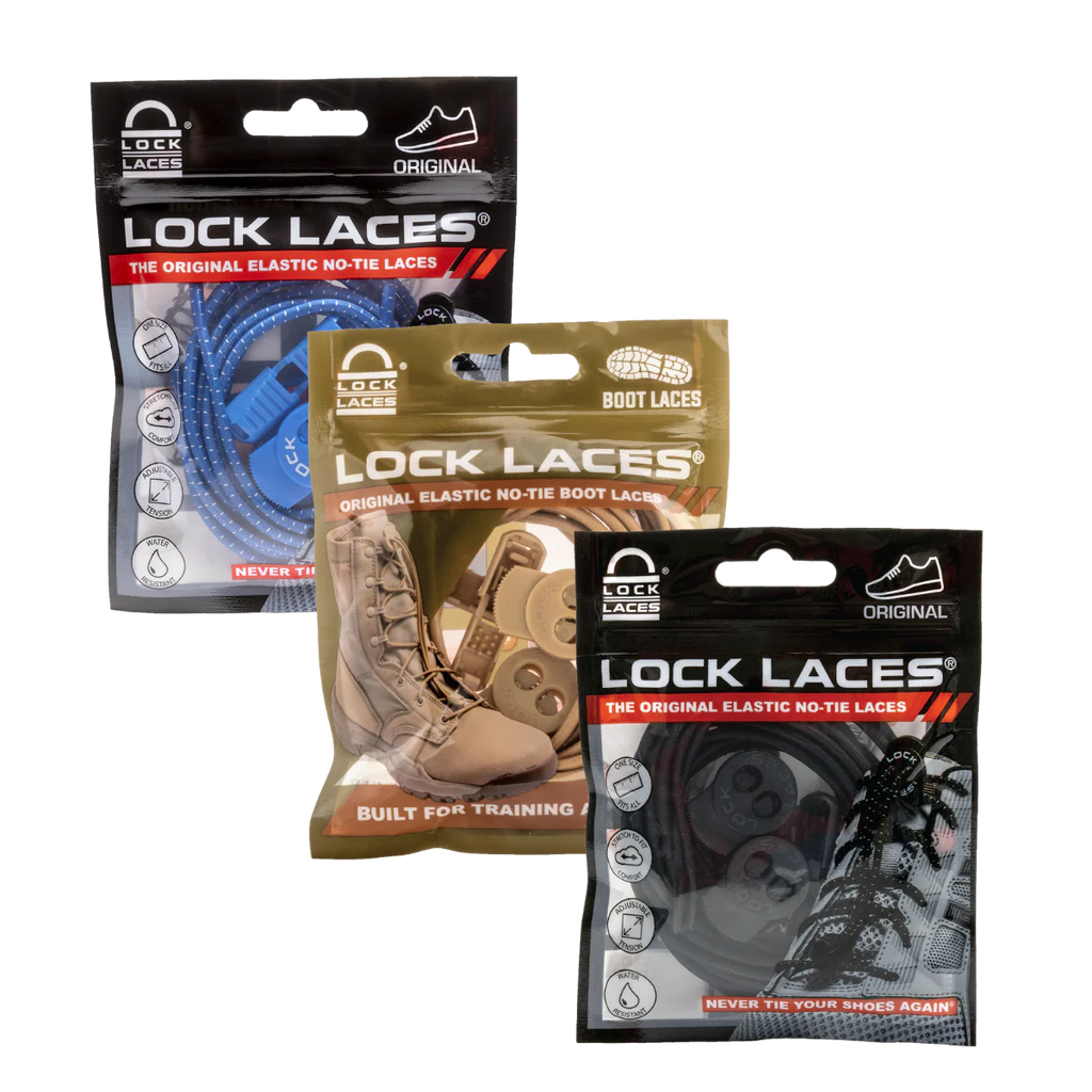 Lock Laces Black Solid