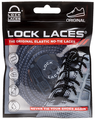 Blue Quick Lock No Tie Elastic Shoelaces – The Original Stretchlace