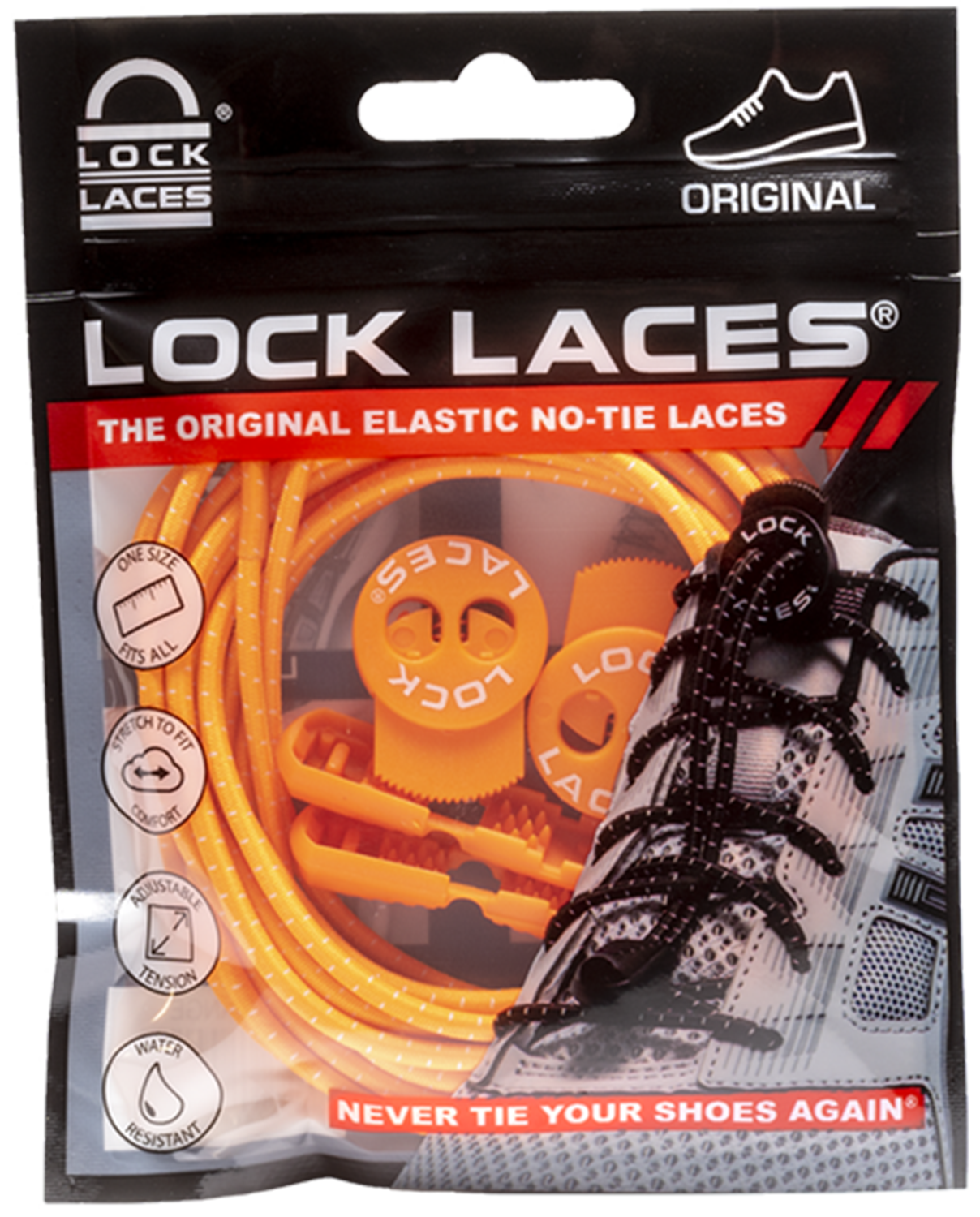  Lock Laces Reflective (Elastic No Tie Shoelaces